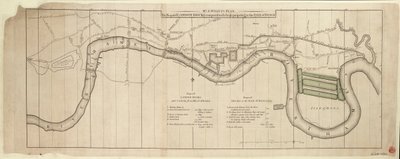 Plano del Sr. S. Wyatt, los muelles londinenses propuestos comparados con los de la Isla de los Perros de John (after) Cary