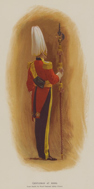 Caballero de Armas (litografía a color) de John (after) Charlton
