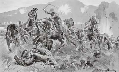 Salvar las armas en el Tugela (litografía) de John (after) Charlton