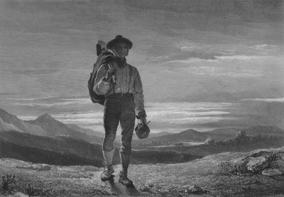 Ilustración para La noche del sábado del campesino de Robert Burns, Verso II de John (after) Faed