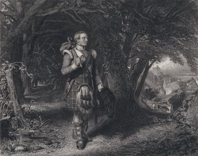 Ilustración para El Regreso del Soldado de Robert Burns de John (after) Faed