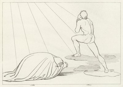 La elevación de Forese, Purgatorio, Canto 23 de John (after) Flaxman