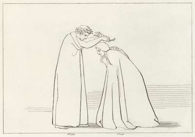 Humillación, Purgatorio, Canto 1 (grabado) de John (after) Flaxman