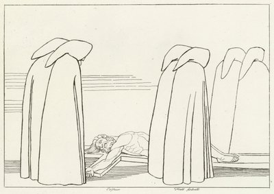 Hipócritas, Infierno, Canto 23 (grabado) de John (after) Flaxman