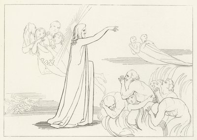 El descenso de Cristo, Infierno, Canto 4 de John (after) Flaxman