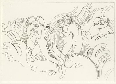 El destino ardiente, Purgatorio, Canto 26 (grabado) de John (after) Flaxman