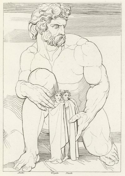Los gigantes, Infierno, Canto 31 de John (after) Flaxman