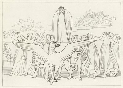 El Carro Misterioso, Purgatorio, Canto 31 de John (after) Flaxman