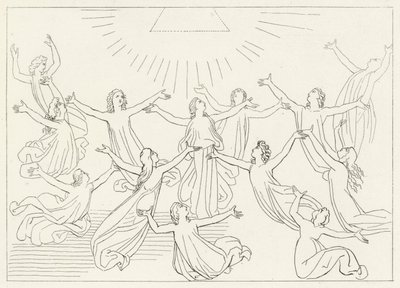 La novena esfera, Paraíso, Canto 27 de John (after) Flaxman