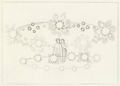 La región del sol, Paraíso, Canto 10 (grabado) de John (after) Flaxman
