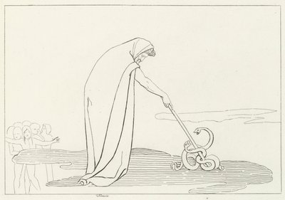 Tiresias, Infierno, Canto 20 de John (after) Flaxman