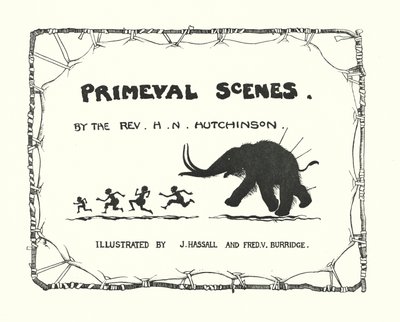 Ilustración de la portada de Escenas primigenias (litografía) de John (after) Hassall