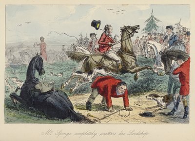 Ilustración de John Leech para Mr. Sponge