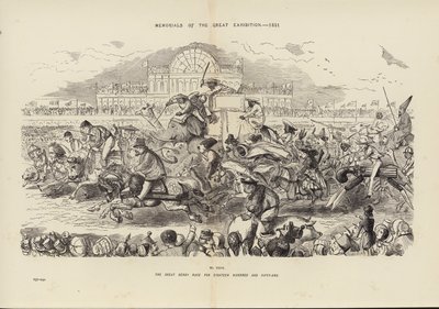 Memoriales de la Gran Exposición de 1851, La Gran Carrera de Derby de Mil Ochocientos Cincuenta y Uno de John (after) Leech