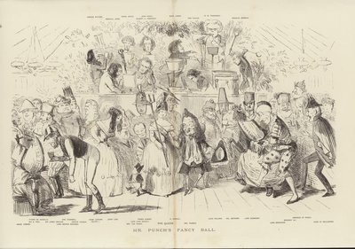 El Baile de Fantasía de Mr. Punch de John (after) Leech