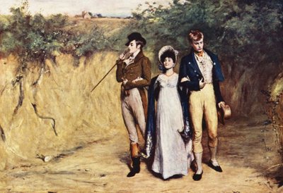 Two Strings to her Bow (litografía en color) de John (after) Pettie