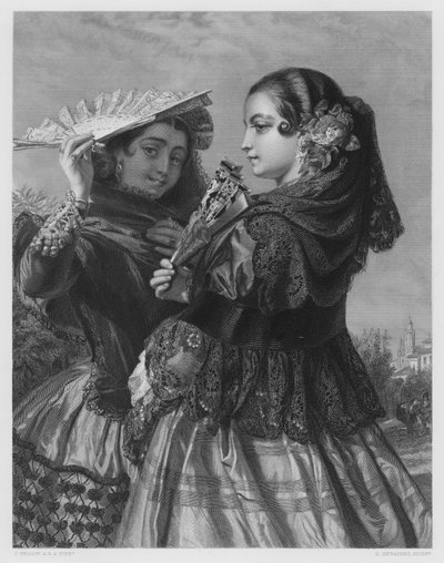 Las hermanas españolas, de la imagen en la Colección Real de John (after) Phillip