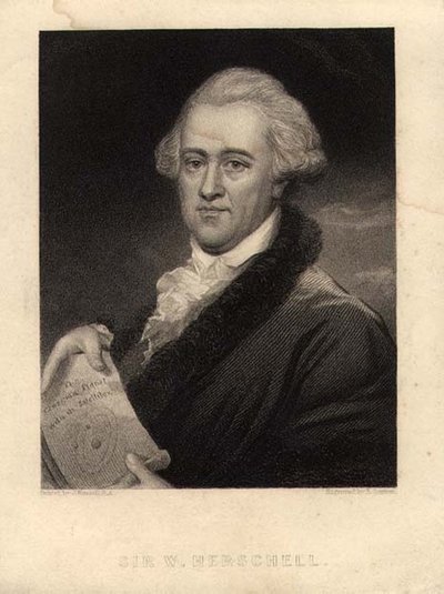 Retrato de Sir William Herschel (1738-1822), grabado por Edward Scriven (1775-1841) de John (after) Russell