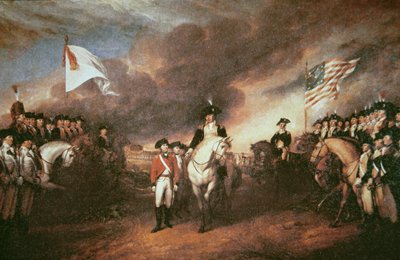 Rendición de Cornwallis en Yorktown de John (after) Trumbull