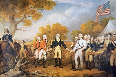 Rendición del General Burgoyne en Saratoga, Nueva York de John (after) Trumbull