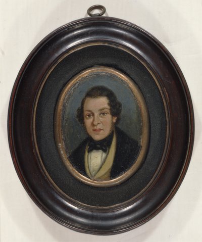 Miniatura: Retrato de Abram Constable (1783-1862), hermano del artista de John (attr. to) Constable