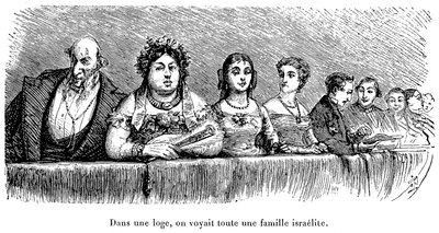 Familia israelí en un palco de teatro en Rusia de Walter Charles Mills
