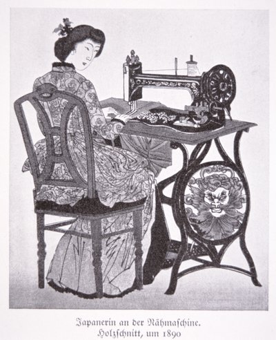 Máquina de coser japonesa de Walter Charles Mills