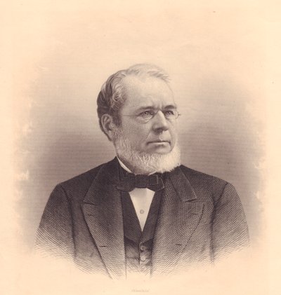 Retrato del grabador estadounidense Andrew Varick Stout (1835-1906), grabado por F E Jones de ladies