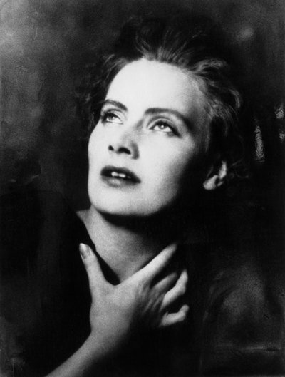 Retrato de Greta Garbo, nombre artístico de Greta Lovisa Gustafsson (1905-1990), actriz sueca, fotografía de Arnold Genthe (1869-1942) de 1925, impresión en sales de plata de Walter Charles Mills
