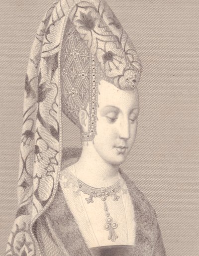 Retrato de Isabel o Isabeau de Baviera-Ingolstadt, Reina de Francia de Walter Charles Mills