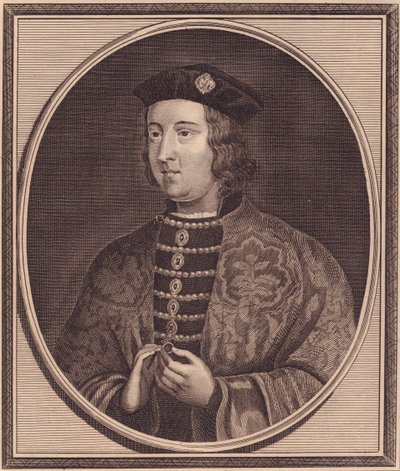 Retrato del Rey Eduardo IV de Inglaterra (1442-1483), grabado en cobre por John Goldar (1729-1795) de Walter Charles Mills