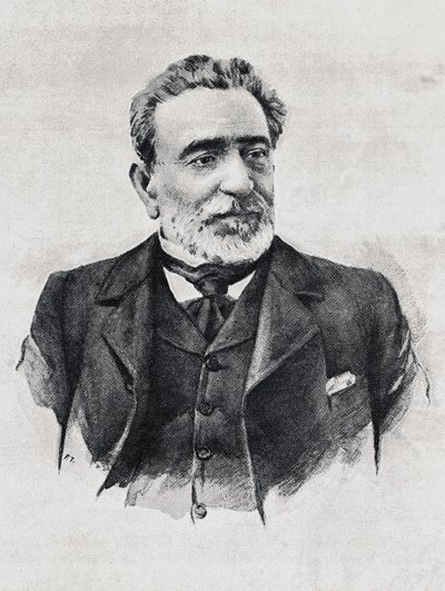 Retrato de Práxedes Mateo Sagasta (1825-1903), Primer Ministro español de Walter Charles Mills