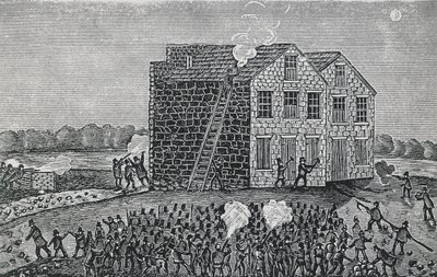 Multitud pro-esclavitud asesinando al reverendo Elijah Parish Lovejoy, 7 de noviembre de Walter Charles Mills