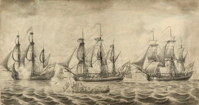 Tres barcos de la Hudson
