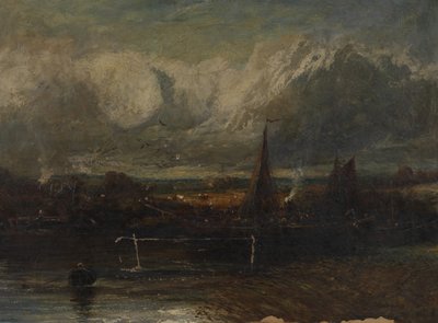 Paisaje marino, falsificación a la manera de John Constable (1776-1837) (óleo sobre lienzo) de John (manner of) Constable