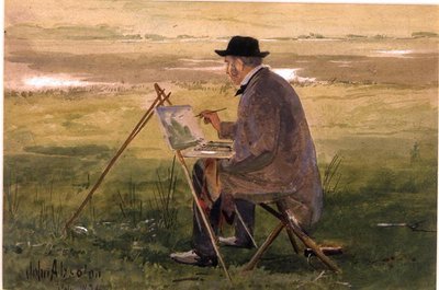 Retrato del artista de John Absolon