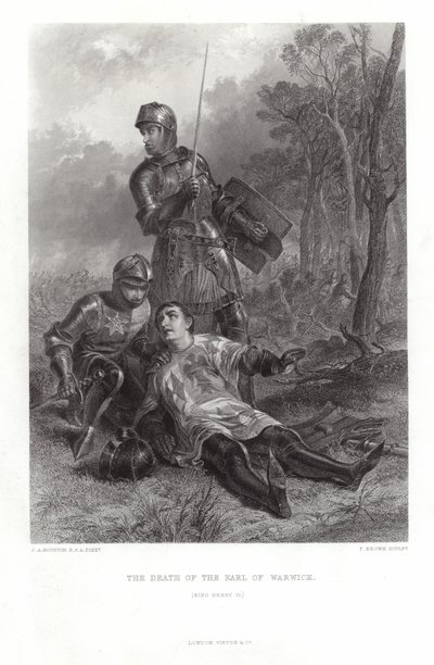 La muerte del Conde de Warwick de John Adam P. Houston