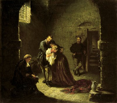 Escena de prisión, 1854 de John Adams Elder