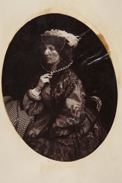 Mujer con velo [Miss Godfrey] de John Adamson
