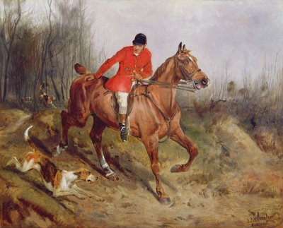 Escena de caza de John Alfred Wheeler