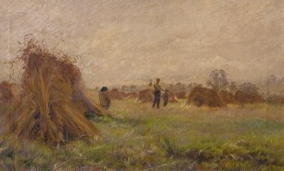Escena de cosecha, 1885-99 de John Anderson
