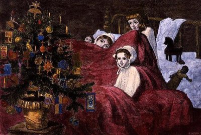 La vista privada, Illustrated London News, 23 de diciembre de 1865 de John Anster Fitzgerald