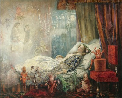 El sueño después del baile de máscaras de John Anster Fitzgerald
