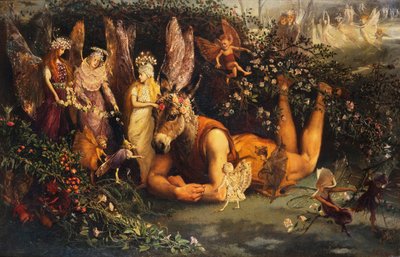 Titania y Bottom, de Sueño de una noche de verano de John Anster Fitzgerald