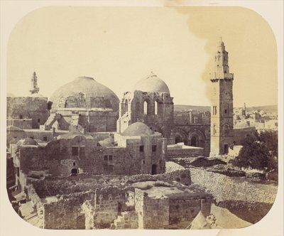 Cúpula del Santo Sepulcro, Jerusalén, 1860s de John Anthony