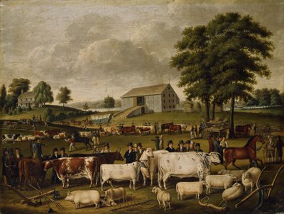 Una feria rural en Pensilvania, 1824 de John Archibald Woodside