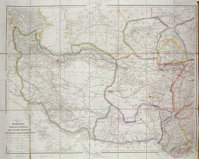 Mapa de Asia Central, 1834 de John Arrowsmith