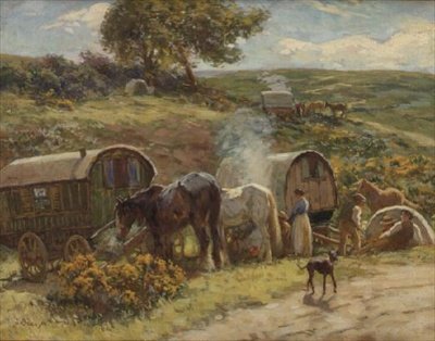 Un campamento gitano de John Atkinson