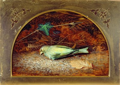 Un jilguero muerto de John Atkinson Grimshaw