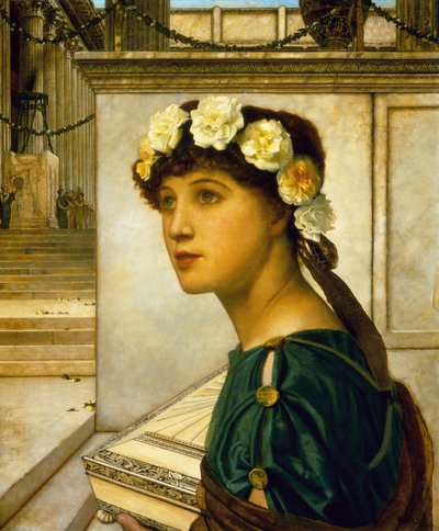 Una vestal de John Atkinson Grimshaw